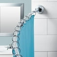 thumbnail image 2 of Zenna Home NeverRust 50 in. to 72 in. Aluminum Dual Mount Curved Shower Curtain Rod in Chrome 34, 2 of 6