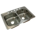 thumbnail image 2 of Transolid K-Ctde33228-5 Classic 33" Drop In Double Basin Stainless Steel Kitchen Sink -, 2 of 2