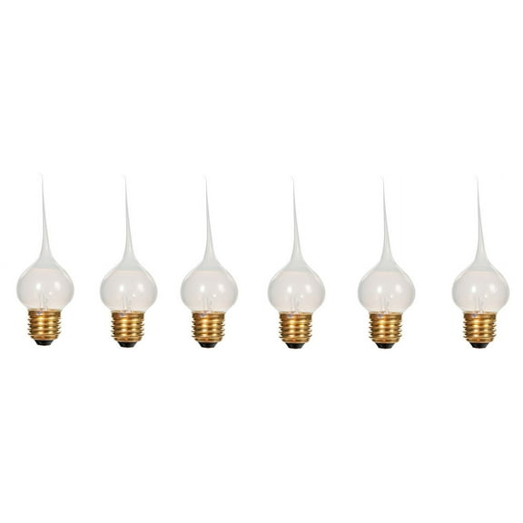 7194WSA Large Medium Base Silicone Light Bulbs, 7.5 Watt, Individually Boxed, Wholesale Pack of 6 Bulbs