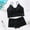 Black, variant on Sports Bras Balconette Bra Bandeau Lingerie For Women