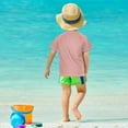 thumbnail image 4 of FORMRS Boys Rash Guard Short Sleeves Swim Shirt Quick Dry UPF 50+ Sun Protection, Sizes 3-12T, Seaside Leaves, 4 of 6