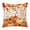 Orange, Beige, variant on Throw Pillow Covers, Orange Pumpkins Fall 24x24 Pillow Covers for Couch/Sofa/Bed, Thanksgiving Branches Maple Leaves Wood Decorative Square Linen Cushion Pillowcase for Home Decor