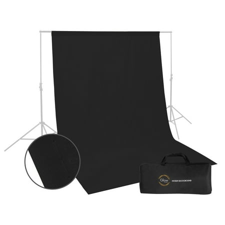 Glow Muslin Background - 6 x 9 (Black)