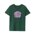 thumbnail image 2 of Camiseta para mujer Mujer Señoras Transpirable Simple Suave Cómodo Cuello redondo de moda SG, 2 of 8