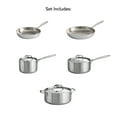 thumbnail image 3 of Tramontina Signature Tri-Ply Clad Stainless Steel 8-Piece Cookware Set with Lids, Dutch Oven, Pots & Pans Kitchen Set, Induction-Ready, Oven-Safe, Dishwasher-Safe, 3 of 8