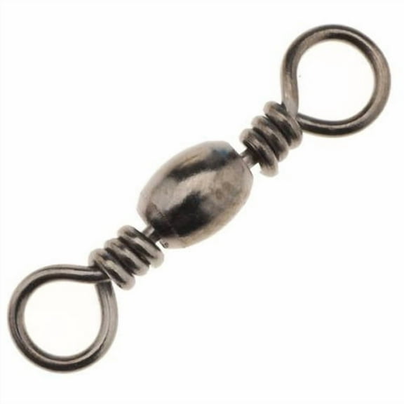 Eagle Claw 01012-003 Barrel Fishing Swivel Size 3 Black 5Per Pack