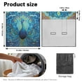 thumbnail image 7 of Xoenoiee Blue Peacock Print Dogs Car Seat Cover for Back Seat, Washable Bench Seat Covers Nonslip Backseat Cover Protector Car Interior Accessories for Truck SUV Van, 7 of 7