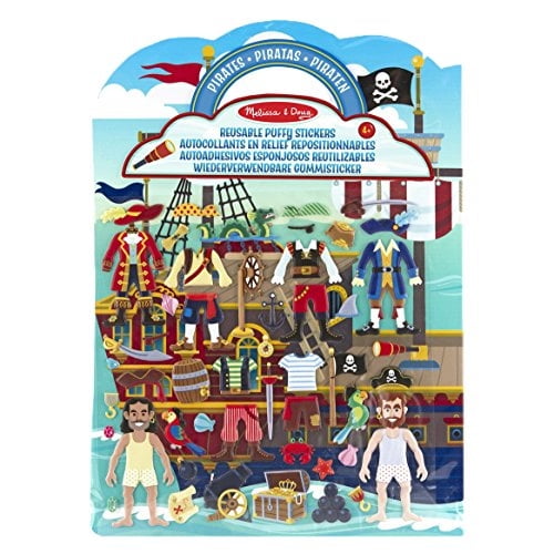 Sticker Play Set: Pegatina hinchada con diseño de piratas de Melissa & Doug