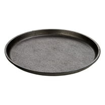 Lodge Cast Iron 9.25" Round Handleless Serving Griddle, L7OGH3, Black