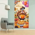 thumbnail image 7 of PRETXORVE Thanksgiving Decorations, Fall Decor, Thanksgiving Window Front Door Decoration Door Curtain Hanging Cloth Courtyard indoor and Outdoor Party Decoration Props, 7 of 7
