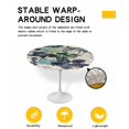 thumbnail image 2 of nqOlkjepod Vintage Flowers Round Tablecloth, Fitted Table Cover with Elastic for 36"-44" Round Tables, Abstract Botanical Leaves Table Cloth Outdoor Indoor Dinning Party Waterproof Tablecloths, 2 of 6