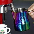 thumbnail image 3 of Taza de espuma de leche Baoblaze Acero inoxidable jarra de barista 500ml colorido, 3 of 7