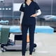 thumbnail image 1 of Conjunto de uniformes de enfermería, ropa de trabajo, pantalones de enfermera, Top exfoliante con cuello en V, trajes de trabajo de enfermería, Yinane  Uniforme de enfermera, 1 of 8