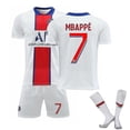 thumbnail image 1 of Kits de fútbol para niños Camiseta de fútbol Camiseta de entrenamiento Traje 21/22-20 21 PSG Visitante Mbappe 7-XL BmatwkZeng Bmatwk Jersey, 1 of 1