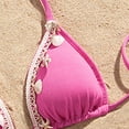 thumbnail image 6 of Staron Women's Bikini Swimsuit High Waist Triangle Top Two Piece Bathing Suit Beach Vacation Pool Party, Hot Pink S, 6 of 6
