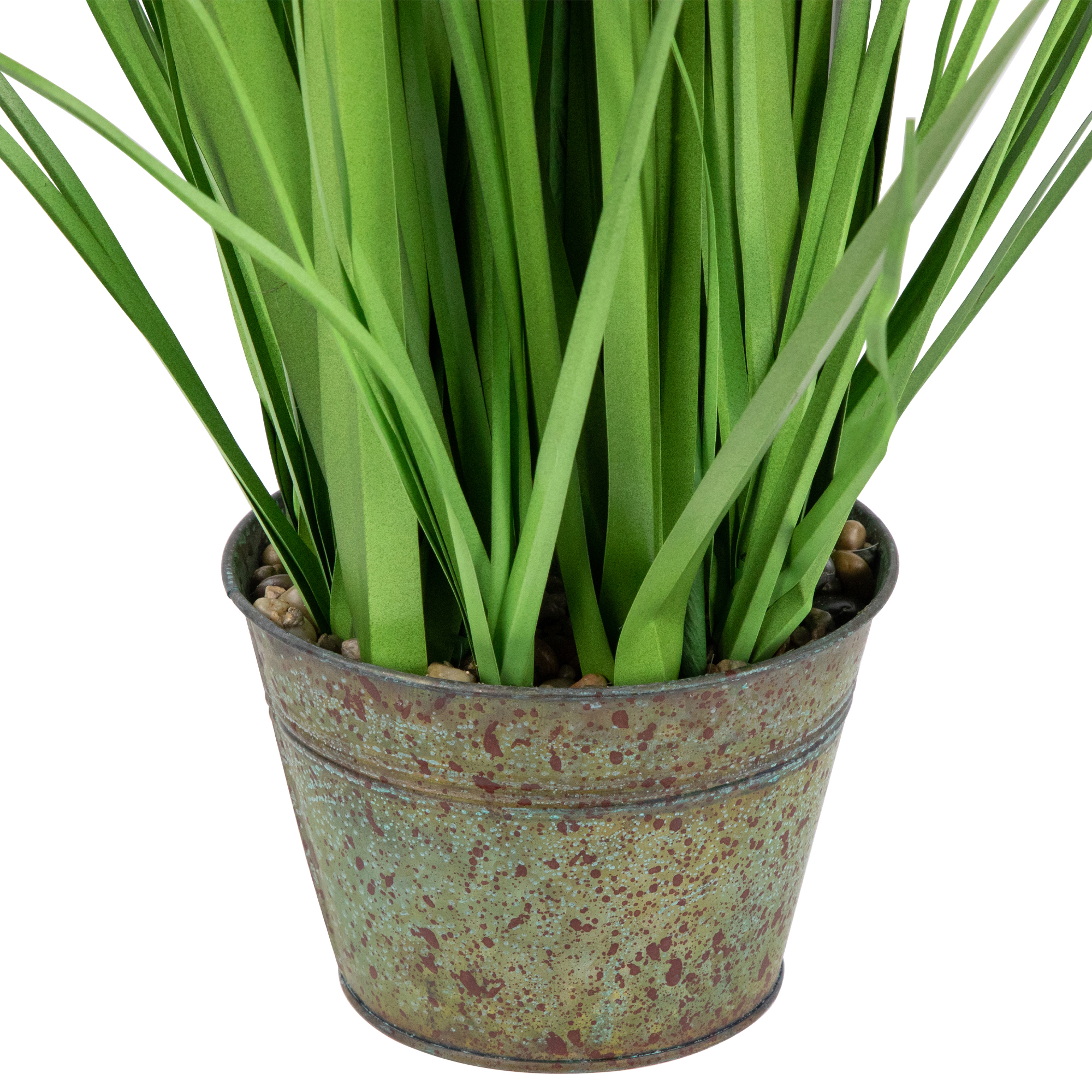 36" Potted Green Artificial Onion Grass Plant - 12