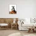 thumbnail image 3 of Stupell Industries Pit Bull Autumn Leaves Holiday Painting Gray Framed Art Print Wall Art, 24 x 30, 3 of 9