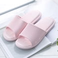 thumbnail image 1 of Sandalias de baño unisex antideslizantes para la ducha, suaves y silenciosas, para interiores, de verano, color rosa, tallas 36-37 (para tallas 35-36), 1 of 1