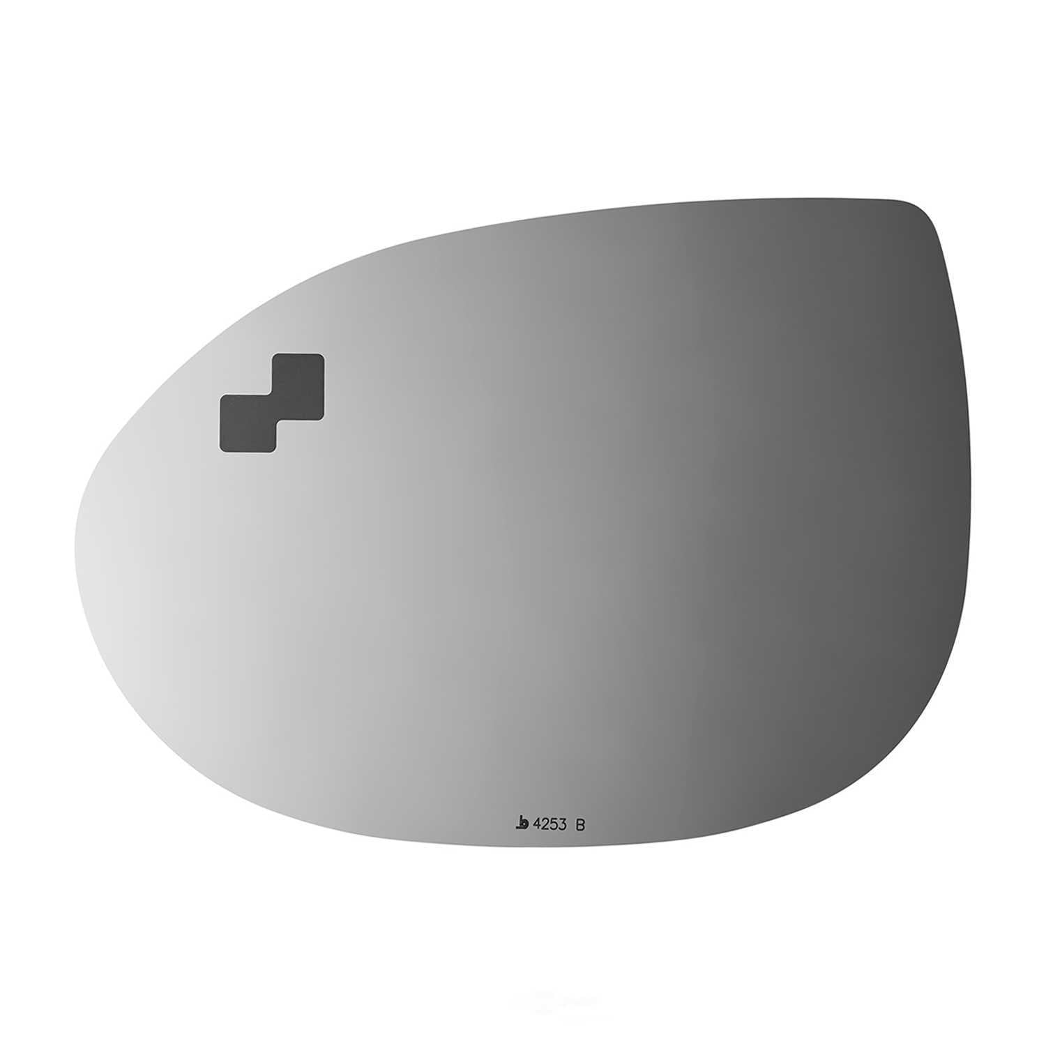 Burco Side View Mirror Replacement Glass - Clear Glass - 4253B