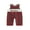 Red, variant on Miaouyo 0-18 Months Infant Baby Boy Christmas Romper Loose Fit Embroidered Plaid Crew Neck Sleeveless Jumpsuit