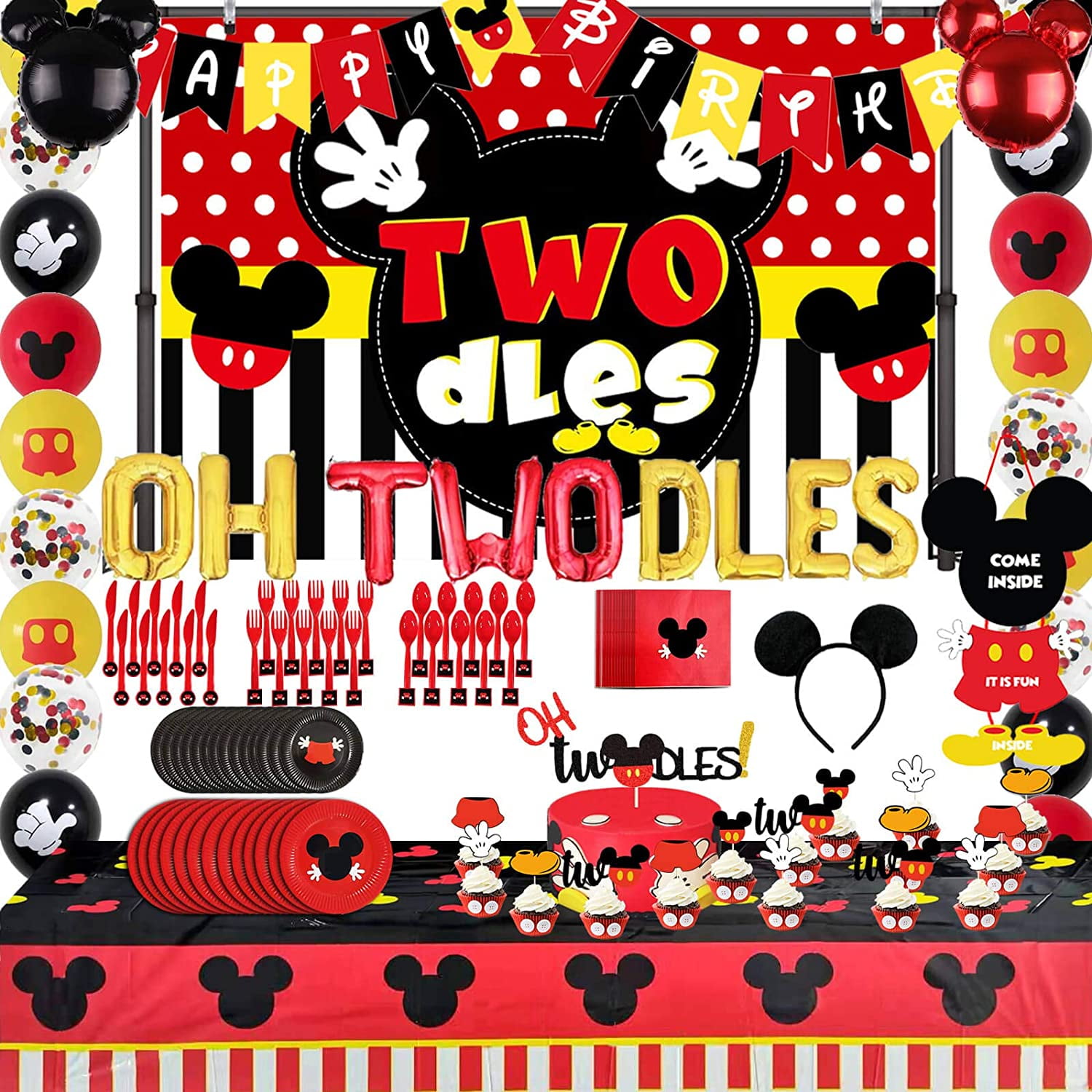 Baby & Details about   Oh Twodles Banner Boy Girl 2nd Anniversary Birthday Party Decorations 