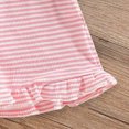 thumbnail image 5 of Toddler Baby Girl Sleeveless Ruffle Jumpsuit 1T 2T 3T 4T 5T 6T Summer Romper Outfits Short Ruffle Sleeve Jumpsuit, 5 of 8