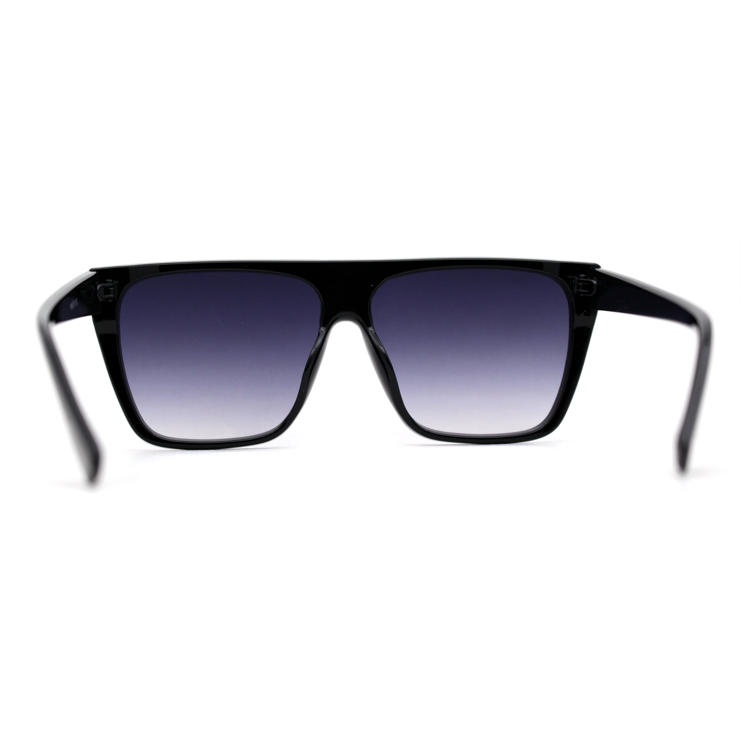 Inset Lens Square Flat Top Plastic High Temple Sunglasses Inset Lens Square Flat Top Plastic High Temple Sunglasses