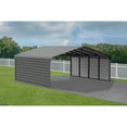 thumbnail image 3 of Arrow 9 x 20 ft Charcoal 2 Side Walls Kit For Steel Carport, 3 of 10