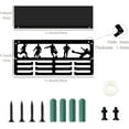 thumbnail image 2 of Football Medal Hanger Display Trophy Shelf with 12 Hooks Soccer Medal Holder Hanger with Shelf Stand Sports Wall Mount Holds 60+ Medals Organizer Rack for DIY Men Women Awards 11.4x5x4Inch, 2 of 9
