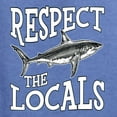 thumbnail image 6 of Wild Bobby Respect The Locals Save Our Oceans Shark Animal Lover Men Graphic Tee, Vintage Heather Blue, Large, 6 of 6