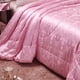 thumbnail image 5 of Cateissary Edredón de seda de alta calidad, edredones de Color sólido, transpirable, cálido, manta ligera, doble tamaño doble, invierno Juegos de cama Rosado, 5 of 6
