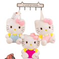 thumbnail image 2 of Coco Hola calidad KT gato relleno versión coreana el ins Kitty muñeca hombro bolso de felpa 2023 muñeca nueva niños mochila niña regalo, 2 of 4