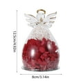 thumbnail image 2 of Preserved Rose Gifts for Women Birthday Gifts for Mon Grandma Angel Figurines White Rose in Glass Cover with LED Light Valentines Day Gift Anniversary Wedding Gifts, 2 of 7