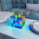 thumbnail image 4 of Lámparas de escritorio USB, luz nocturna colorida, cuadradas, 3D, LED, luces de ambiente, acrílicas creativas 22cm, 4 of 7