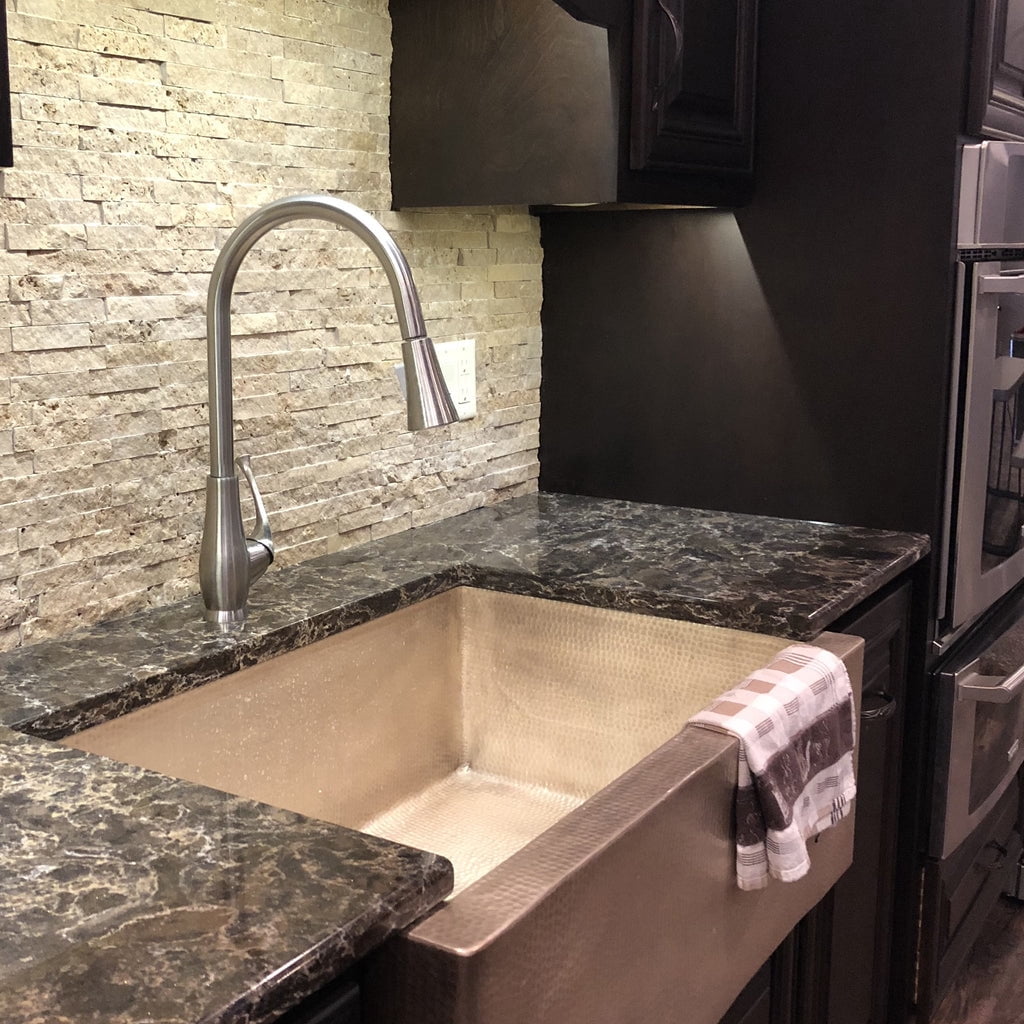 NKF-H24BN Single Lever Pull-down Kitchen Faucet, Brushed Nickel Finish