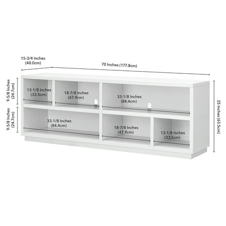 Camden&Wells - Bowman TV Stand for TVs Up to 75" - White
