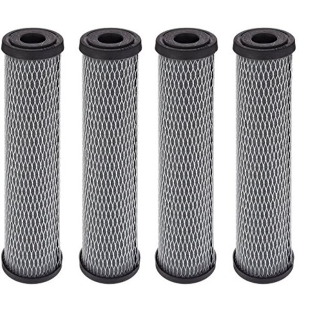 Pentek C1 Carbon Filter Cartridge, 93/4 x 21/2, 5 Micron (4, 1 Pack