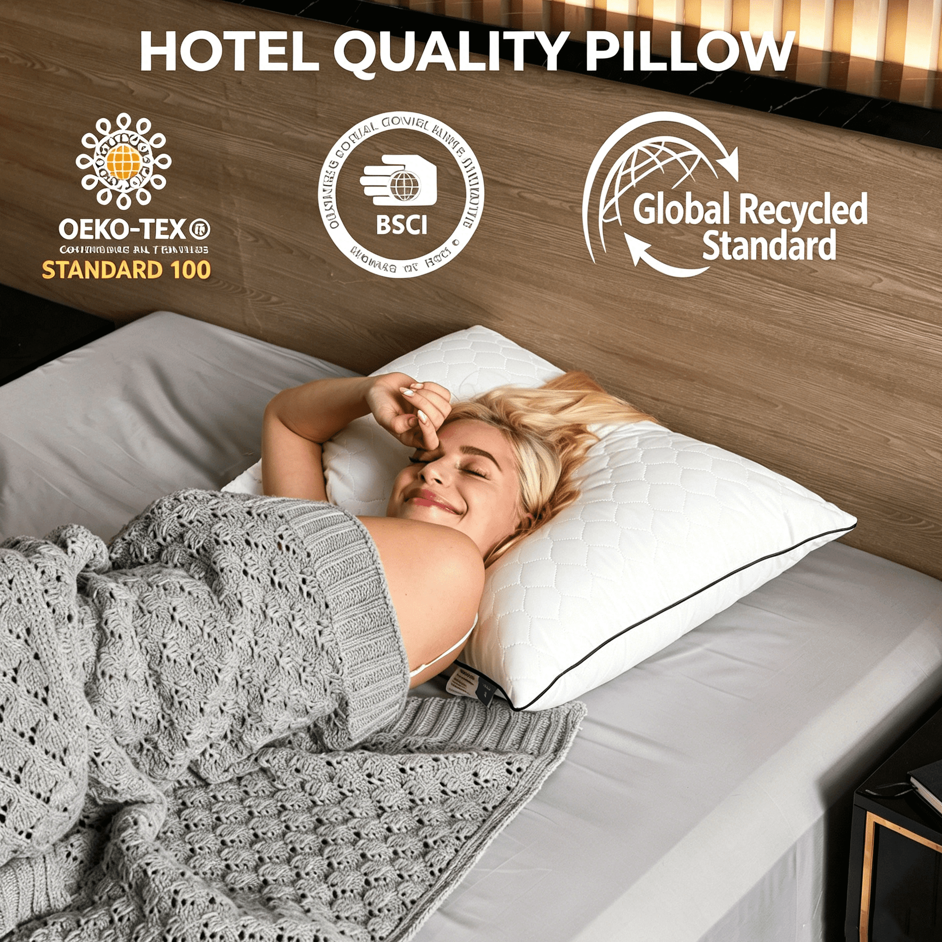 SORMAG Bed Pillows for Sleeping Queen Size 20" x 30" Hypoallergenic Pillow for Side and Back Sleeper Soft Supportive Hotel Collection Pillows Set of 2 Pack Down Alternative Pillow for Bed