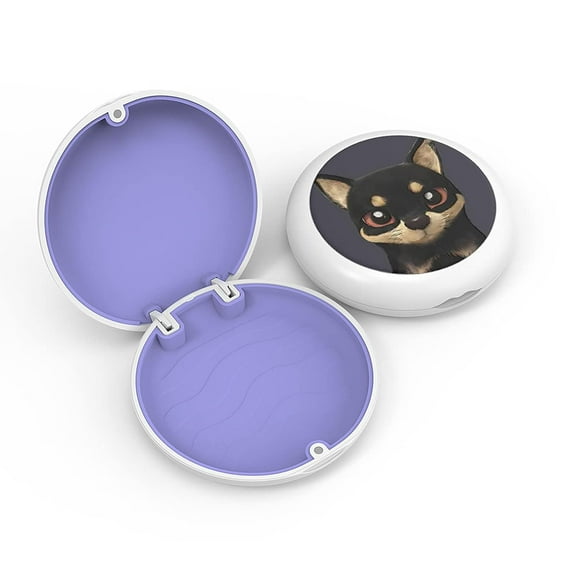 Aligner and Retainer Case, 1PCS Solid Orthodontic Aligner Retainer Case Denture False Box, Mouthguard Case Holder Protective Case without Mirror for Oral Care Dentisty-White