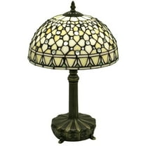 Warehouse of Tiffany Tiffany-style White Jewel Lamp