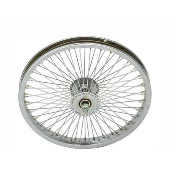 16" 72 Spoke Front Wheel 14G Chrome. Bicycle wheel, bike wheel, Lowrider bike wheel, lowrider bicycle wheel, chopper