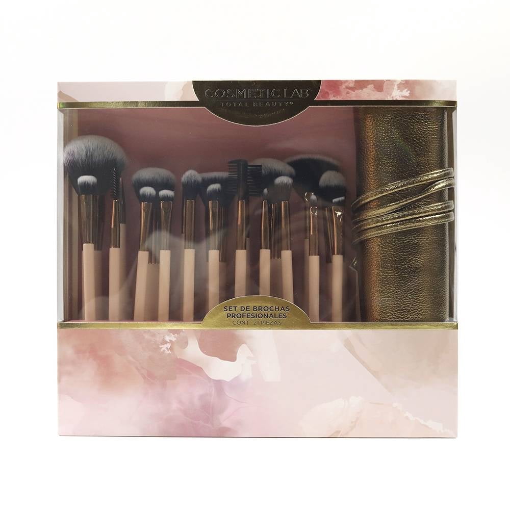 Set de brochas profesionales Cosmetic Lab 21 piezas | Walmart en línea