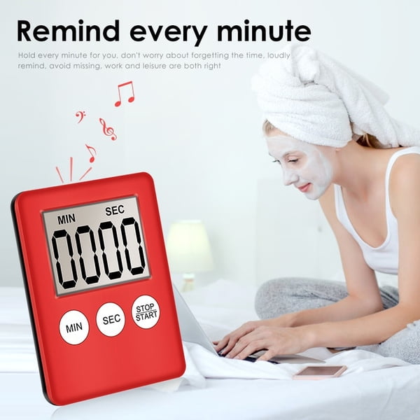 Digital Kitchen Timer With Mute/loud Alarm Switch On/off - Temu
