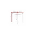 thumbnail image 4 of Regency Kee 36 in. Medium Round Breakroom Table- Neo Walnut Top, Black Folding Legs, 4 of 9