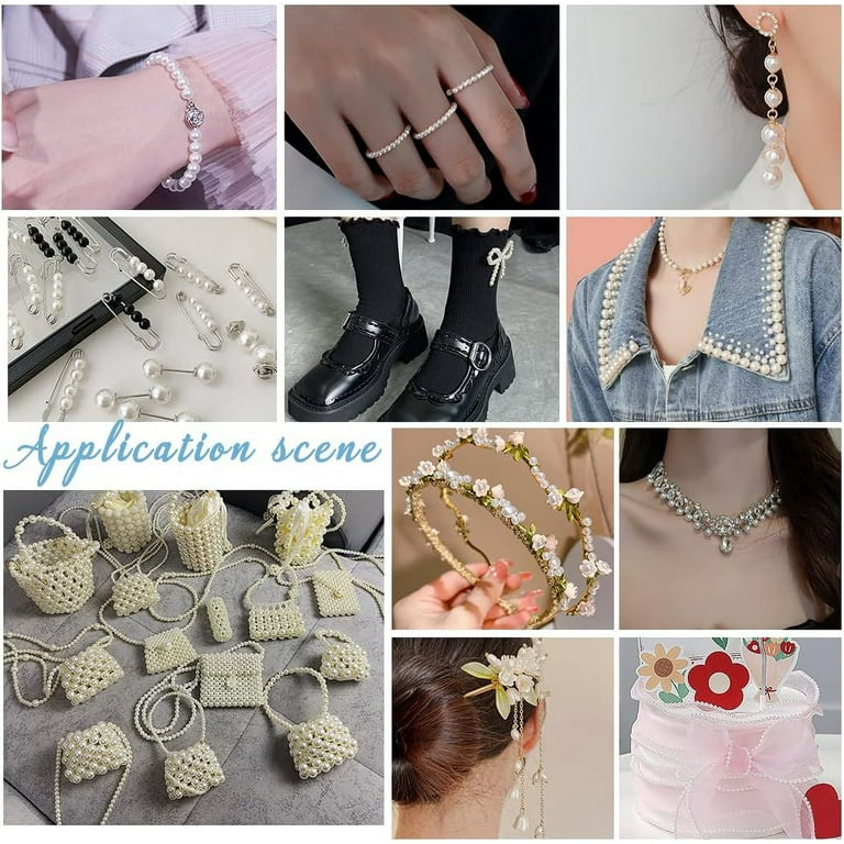 1Box PH PandaHall White Pearl Beads 1060pcs Glass Pearl Bead 3mm