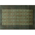 thumbnail image 1 of Ahgly Company Indoor Rectangle Southwestern Turquoise Blue Country Area Rugs, 5' x 7', 1 of 4