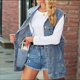 thumbnail image 5 of Chaleco Vaquero para Mujer, de Gran Tamaño, Sin Mangas, con Botones y Chaqueta Vaquera Azul XL, 5 of 10