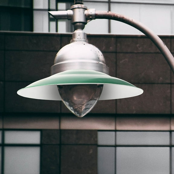 Raindrops Retro Green Enamel Lampshade Decorative Light Cover Set of 2 for Home and Factory Use