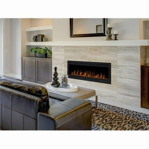 Modern Flames CEF-50B 50 in. Challenger CEF-50B Flush Mount Electric Fireplace
