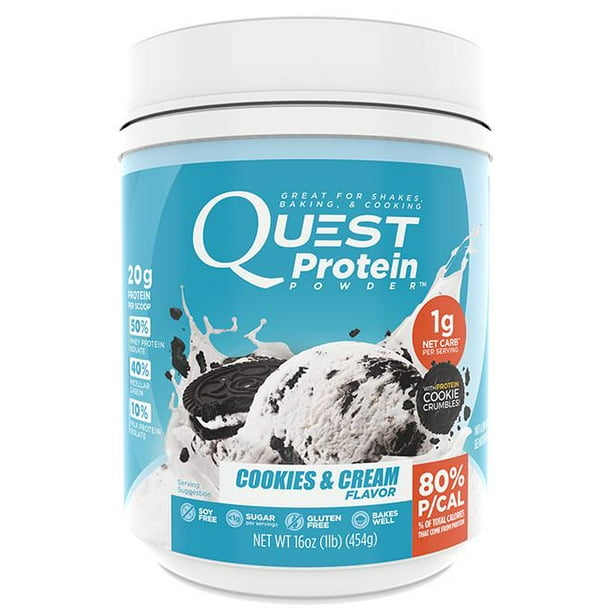 Quest Protein Powder, Cookies & Cream, 22g Protein, 1 Lb